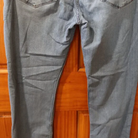Paige Lennox Relaxed Straight Denim Jeans Size 34 Blue Stretch Comfort Fit - Picture 10 of 14
